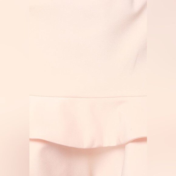Keepsake Borderline Light Peach Ruffle Hem Dress - Picture 5 of 6